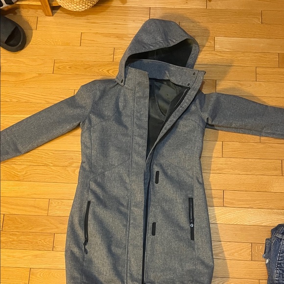 Women Gray Hooded Jacket - Picture 1 of 3